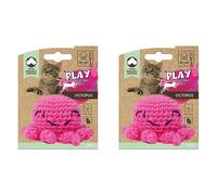 M-PETS Octopus Organic Cotton Cat Toy Pink