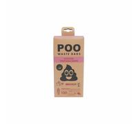 M-Pets Poo Pecal Bags 15 Sheets Rose Scented 8 Pack