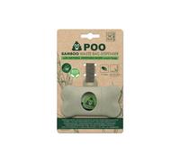 M-Pets Poop Bamboo Waste Bag Dispenser With Natural Vegetable