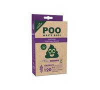 M-Pets Poop Easy Tie Handles Dog Waste Bags (120 Bags) - Lavender