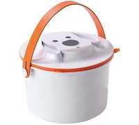 M-PETS Vacuufresh Vacuum Food Storage Container - 7.5 Litre, White & Orange, White,Orange