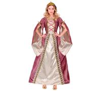 (M) Pink and white medieval princess costume for women