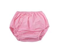 (M, Pink) Leakproof Adult Diaper Cover Water Resistant Incontinence Underwear Plastic Pants Briefs for Disabled Elderly Postpartum White XL