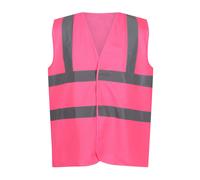 (M, Pink) Regatta Unisex Adult Pro Identity Hi-Vis Vest
