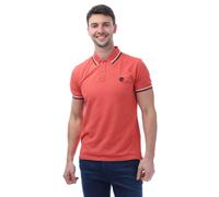 Timberland Mens Oyster River Logo Polo Shirt - Pink - M - Pink