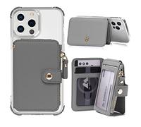 M-Plateau 2021 New Phone Card Holder with Zipper Coin Purse ,Phone Wallet with Cell Phone Lanyard , for Most of Smart Cell Phones (Pure Black)