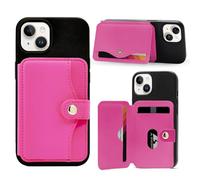 M-Plateau Card Holder for Back of Phone With 3M Adhesive, Phone Credit Card Holder Stick On & Phone Wallet, Rose Red, S, Slim