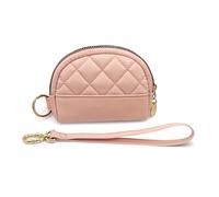 M-Plateau Compact and Small Wallet for Women,Card Case Credit Card Holder for Women Slim Coin Purse with Zipper and ID Card Holder Metal Around Zipper Wallets for Men, New-Pink, Classic