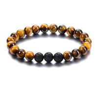 M-Plateau Hand Made Hand Chain,Natural Stone Bead Bracelets For Women And Men -8mm Round Beads., normal, Stainless Steel, bracelets strand