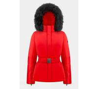 M Poivre Blanc Womens Emily Faux Fur Ski Jacket Red Size