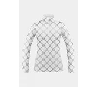 M Poivre Blanc Womens Rebecca Monogram Half Zip Base Layer Top White Size
