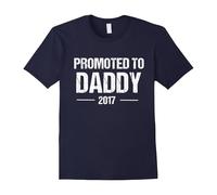 (M) Promoted To Daddy Shirt For New Dad Est. 2017-Father's Day