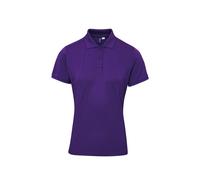 (M, Purple) Premier Womens/Ladies Coolchecker Plus Polo Shirt
