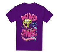 (M, Purple) SpongeBob SquarePants Mens Mind Like A Sponge T-Shirt