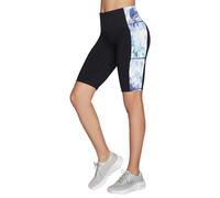 (M, Purple/Turquoise) Skechers Womens/Ladies GoWalk Seascape Floral Biker Shorts