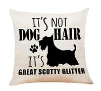 M-Qizi Great Scotty Pillow Covers, Great Scotty Gifts, 18x18 Decorative Dog Pillow Cover, Great Scotty Decor, Gifts for Great Scotty Lovers, Gifts for Dog Lovers
