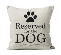 M-Qizi Reserved for The Dog Pillow Covers, 18x18 Pillow Cover, Dog Pillow Case, Dog Owner Gifts for Women Dog Pillows for Small Dogs, Dog Pillows Dog Owner Gifts