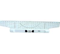 M + R 715300000 Rolling Ruler 30 cm acryl gals Protractor Magnifier