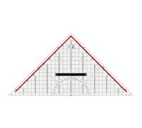 M + R 723320100 Square 32 cm Acrylic Glass Transparent, Backing - Red