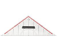 M + R 723320100 Square 32 cm Acrylic Glass Transparent, Backing - Red Single