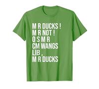 M R Ducks... Funny Duck Saying Duck Lover Wings M R Ducks T-Shirt, Men, Grass Green, XX-Large