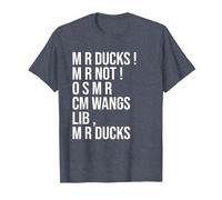 M R Ducks... Funny Duck Saying Duck Lover Wings M R Ducks T-Shirt, Men, Heather Blue, Large