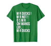 M R Ducks... Funny Duck Saying Duck Lover Wings M R Ducks T-Shirt, Men, Kelly Green, X-Large