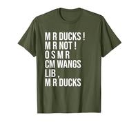 M R Ducks... Funny Duck Saying Duck Lover Wings M R Ducks T-Shirt, Men, Olive Green, 3X-Large