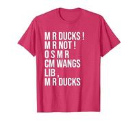 M R Ducks... Funny Duck Saying Duck Lover Wings M R Ducks T-Shirt, Men, Red Heather, Small