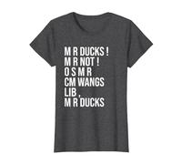 M R Ducks... Funny Duck Saying Duck Lover Wings M R Ducks T-Shirt, Women, Dark Heather Grey, Medium