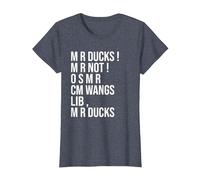 M R Ducks... Funny Duck Saying Duck Lover Wings M R Ducks T-Shirt, Women, Heather Blue, Small
