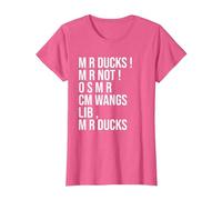 M R Ducks... Funny Duck Saying Duck Lover Wings M R Ducks T-Shirt, Women, Pink Heather, Small