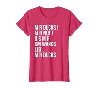 M R Ducks... Funny Duck Saying Duck Lover Wings M R Ducks T-Shirt, Women, Red Heather, XX-Large