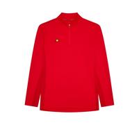 (M, Red) Ellesse Mens Zip Neck Long-Sleeved Golf Sweatshirt