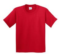 (M, Red) Gildan Childrens Unisex Soft Style T-Shirt