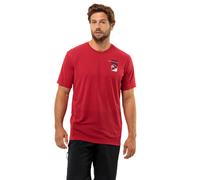 Jack Wolfskin Men's Vonnan S/S Graphic T M T-Shirt, Red Glow, M