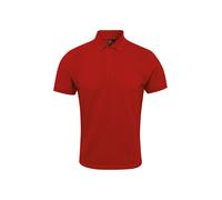 Coolchecker Plus Pique Polo With CoolPlus Premier Red M
