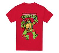 (M, Red) Teenage Mutant Ninja Turtles Mens Raphael Retro T-Shirt