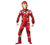 (M, Red/Yellow/Black) Iron Man Childrens/Kids Deluxe Costume