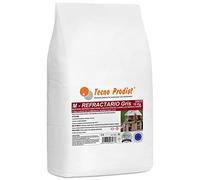 M-REFRACTORY GREY Tecno Prodist (10 kg BAG) Special refractory mortar for refractory bricks and plastering in areas that reach high temperatures such as barbecues, ovens or fireplaces (Grey)