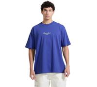 (M, Regal Blue) Guess Mens Script Regular T-Shirt