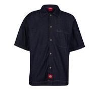 (M, Rinsed) Dickies Mens Denim Short-Sleeved Shirt