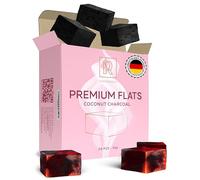 M. ROSENFELD Coals Flats Coconut Charcoal 0.3 KG 30 Count 25x25x15mm | 100% Natural Coco Charcoal Cubes - NOT Quick Light