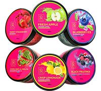 M. ROSENFELD Steam Stones Aroma - 6 Stones Set with Liquid Aroma Made in Germany - Fragrance Stones Such as Green Apple, Strawberry Ice, Watermelon, Lemon Mint, Blueberry, Berry Mix