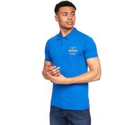 (M, Royal) Bench Mens Cometer Short Sleeve Three Button Slim Fit Polo Shirt Top