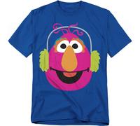 (M, Royal Blue) Sesame Street Unisex Adult Telly Monster Nutcracker Christmas T-Shirt
