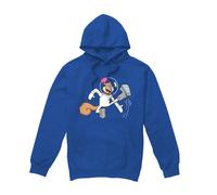 (M, Royal Blue) SpongeBob SquarePants Mens Karate Sandy Cheeks Hoodie