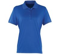 Premier Women's Coolchecker Short Sleeve Pique Polo T-Shirt in Royal | Size: Medium Premier Royal M