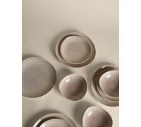M&S 12 Piece Argo Dinner Set Taupe