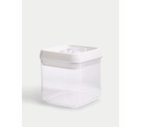 M&S 1L Square Flip-TightKitchen Storage White Mix